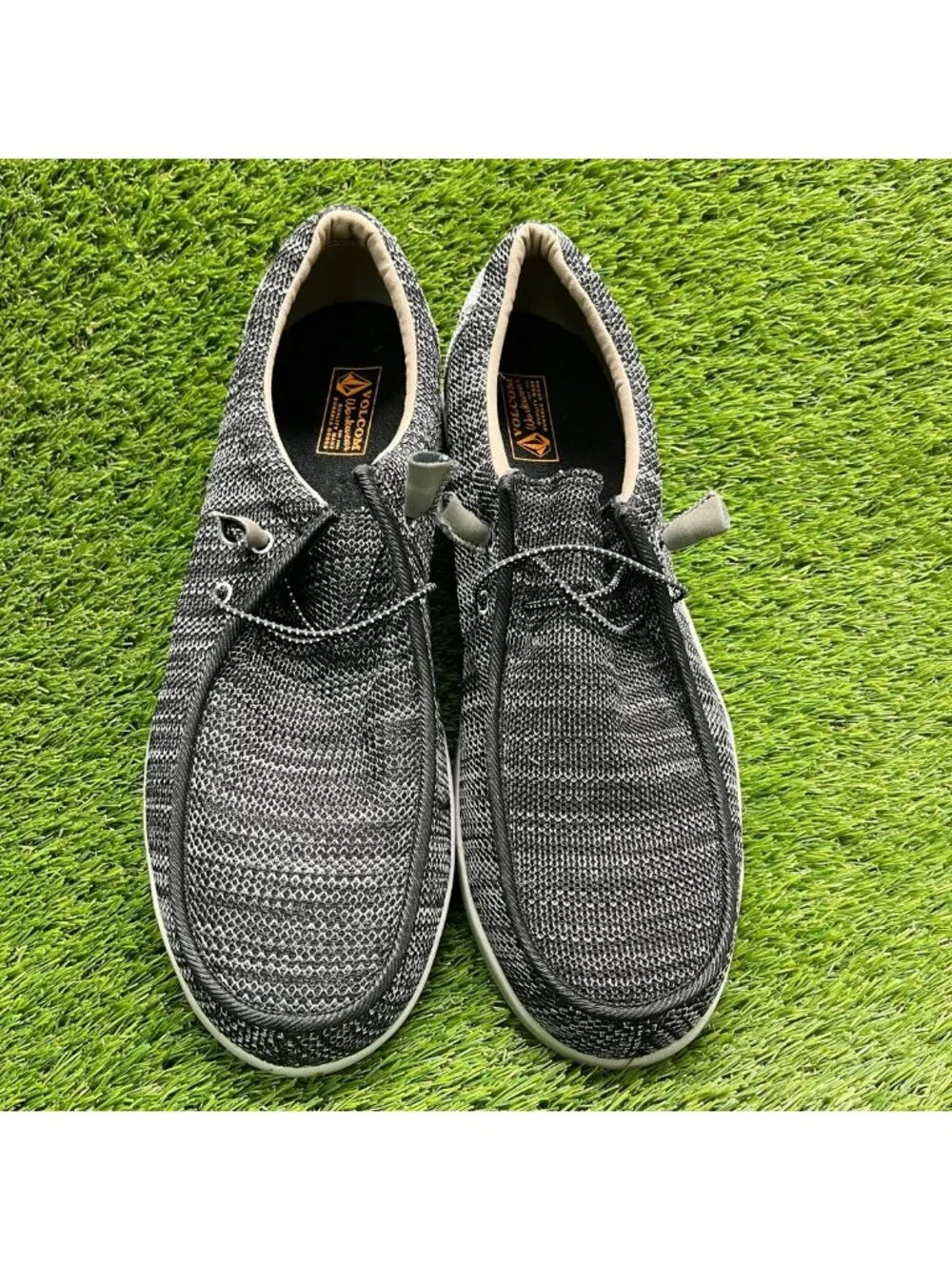 Volcom Chill Mens Size 13E Black Gray Composite Toe Slip On Safety Work Shoes